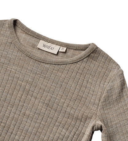 Wheat Bluse - Uld - Alfie - Khaki Melange
