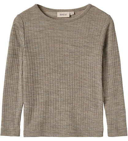 Wheat Bluse - Uld - Alfie - Khaki Melange