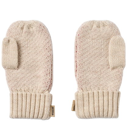 Wheat Luffer - Strik - m. Hjerte - Towsi - Offwhite Melange