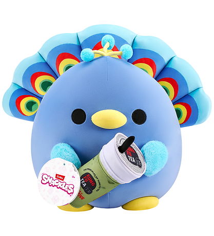Snackles Bamse - 20 cm - Påfuglen Levi m. Kung Fu Tea Matcha