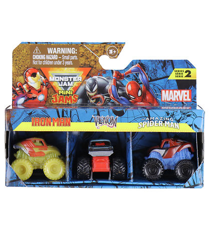 Monster Jam - 1:87 - Mini - Marvel - 3-pak