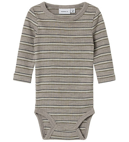 Name It Body l/æ - Uld - Rib - NbmWomi - Satellite/STRIPES