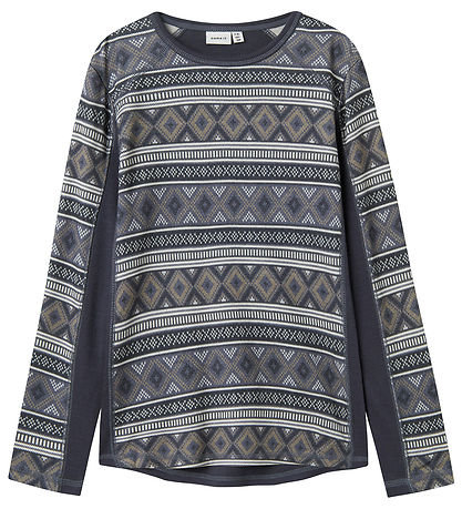 Name It Bluse - Uld - NkmWillto - Ombre Blue/ICELAND