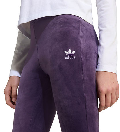 adidas Originals Bukser - Velour - Aurplu/White