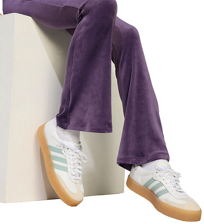 adidas Originals Bukser - Velour - Aurplu/White