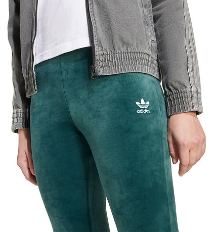 adidas Originals Bukser - Velour - Aurivy/White