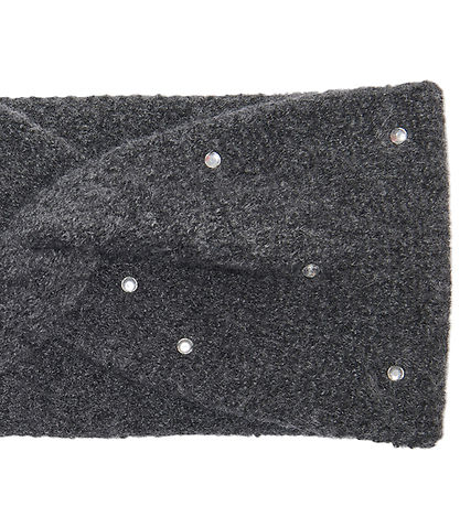 Kids Only Hårbånd - Strik - KogChyna - Dark Grey Melange/Rhinest