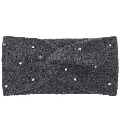 Kids Only Hårbånd - Strik - KogChyna - Dark Grey Melange/Rhinest