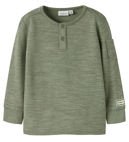 Name It Bluse - Uld - NmmWyla - Dried Sage