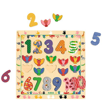 Djeco Puslespil - 1-10 - 20 Brikker