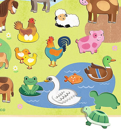 Djeco Puslespil - Puzzlo Campo - 22 Brikker
