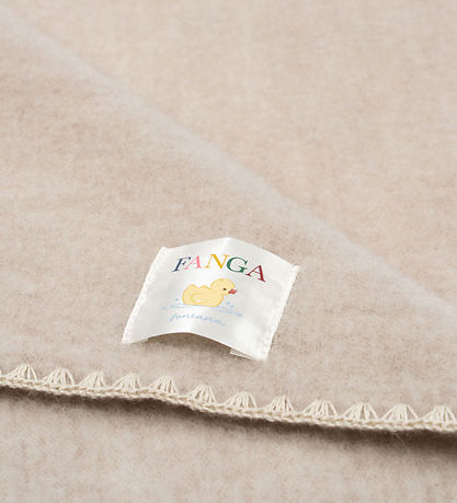 Fanga Fontana Babytæppe - 60x60 - Erba - Uldfleece - Beige