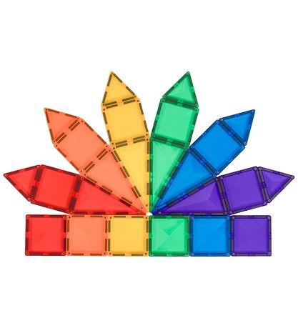 Connetix Magnetsæt - 24 Dele - Rainbow