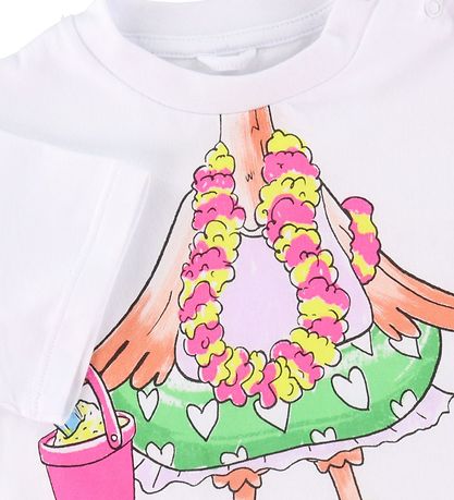 Stella McCartney Kids T-shirt - Hvid m. Flamingo