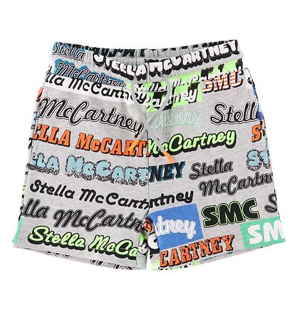 Stella McCartney Kids Shorts - Logo Sport - Gråmeleret m. Stella