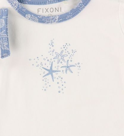 Fixoni Body k/ - Off White/Bl m. Sstjerner