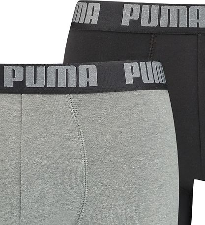 Puma Boxershorts - Basic - 2-pak - Mrk Gr/Sort