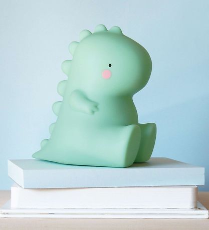 A Little Lovely Company Lampe - 12,5 cm - T-Rex - Grn