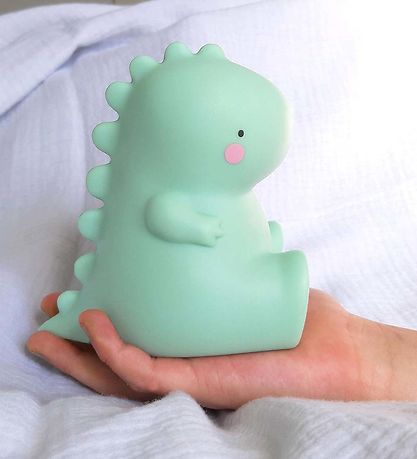 A Little Lovely Company Lampe - 12,5 cm - T-Rex - Grn