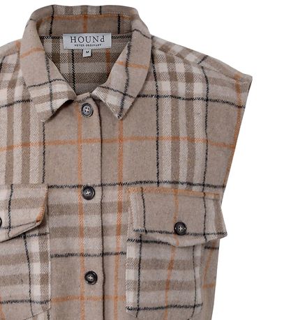 Hound Vest - Plaid - Sand m. Tern