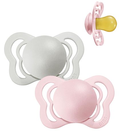 BIBS Supreme Sutter - 2-pak - Str. 2 - Symmetrisk - Haze/Blossom