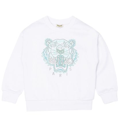 Kenzo Sweatshirt - Hvid/Slv m. Tiger