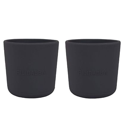 Filibabba Kop - 2-pak - Silikone - Stone Grey