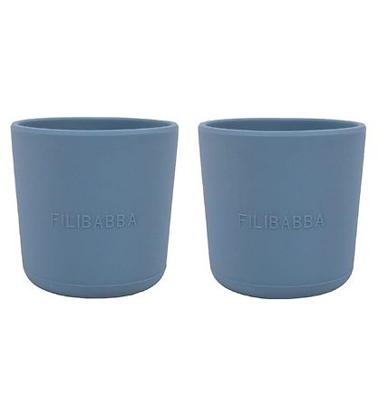 Filibabba Kop - 2-pak - Silikone - Powder Blue