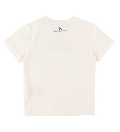 Calvin Klein T-shirt - Reg - Greige/Navy