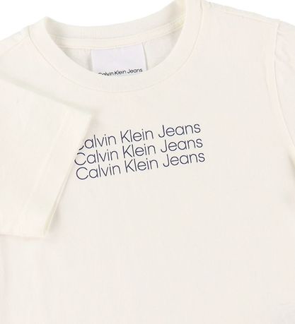 Calvin Klein T-shirt - Reg - Greige/Navy