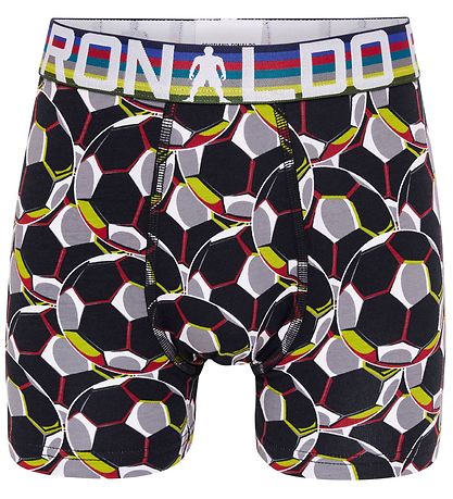 Ronaldo Boxershorts - 2-pak - Gr/Sort m. Mnster