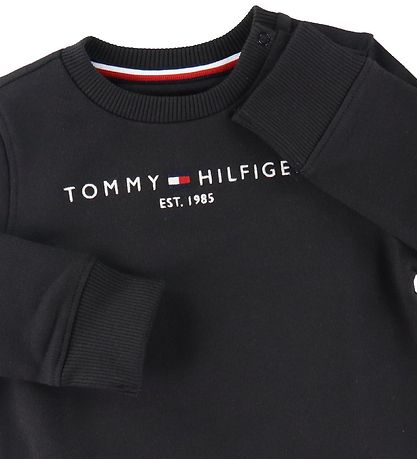 Tommy Hilfiger Sweatshirt - Essential - Organic - Sort