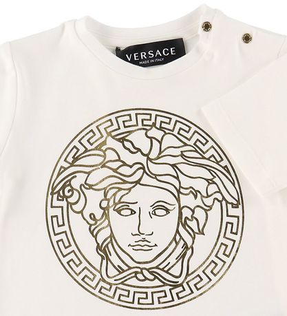 Versace T-shirt - Medusa - Hvid/Guld