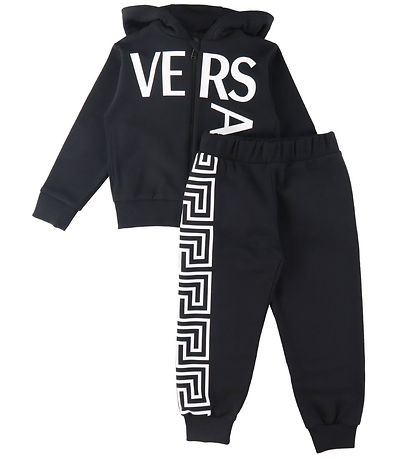 Versace Sweatst - Logo Print - Sort/Hvid