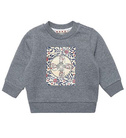 Marni Sweatshirt - Grmeleret m. Print