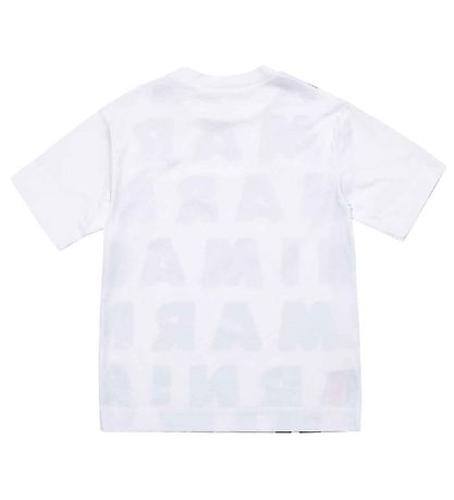 Marni T-shirt - Hvid m. AOP Logo