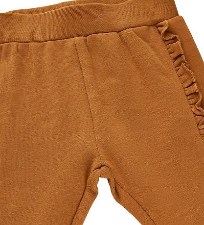 Minymo Sweatpants - Glazed Ginger m. Frynser