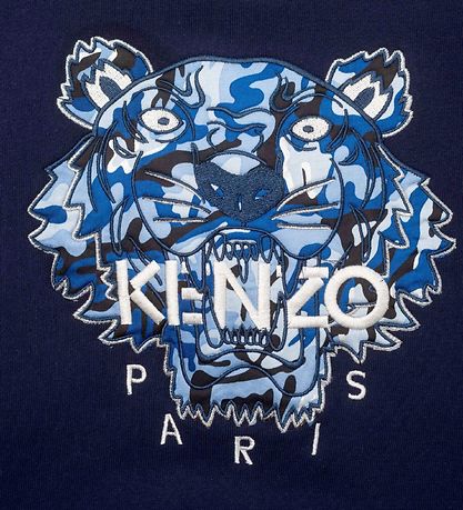 Kenzo Sweatshirt - Electric Blue m. Tiger
