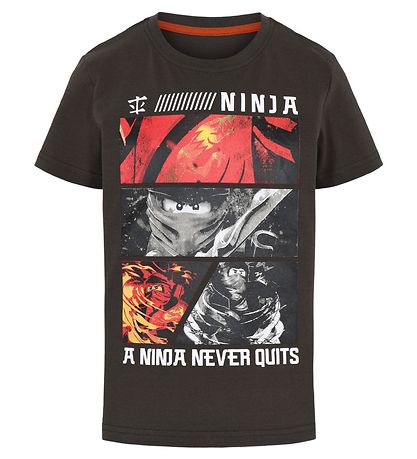 Lego Ninjago T-shirt - Grå m. Print