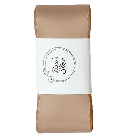 By Stær Dåbsbånd m. Sløjfe - Satin - Beige