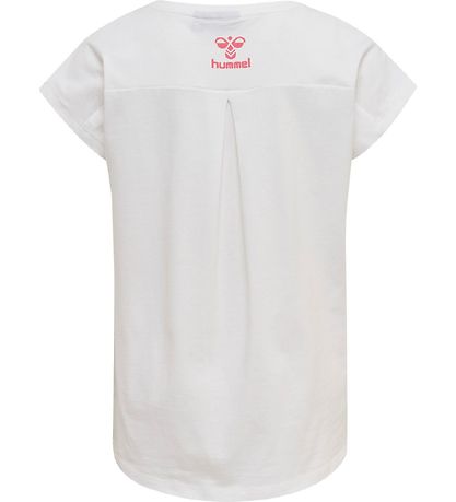 Hummel T-Shirt - HmlFlying Diez - Hvid/Rosa