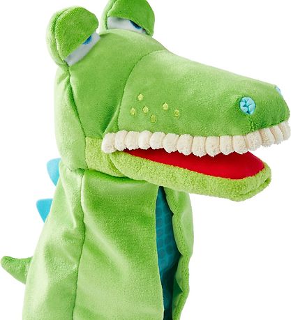 Haba Hånddukke - Krokodille - 26 cm - Grøn