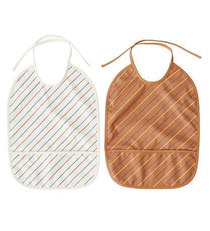 OYOY Hagesmk m. Lomme - Lang - 2-pak - Striped - Mellow/Caramel