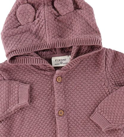 Fixoni Cardigan - Strik - Grape Shake m. rer