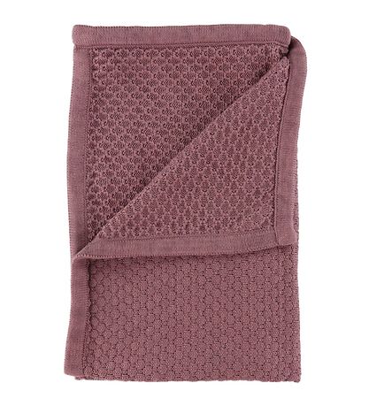 Fixoni Tæppe - Strik - 70x70 cm - Grape Shake