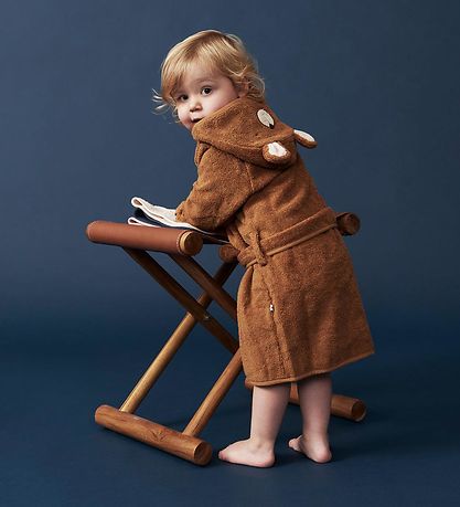 Pippi Baby Badekåbe - Almond m. Bjørn