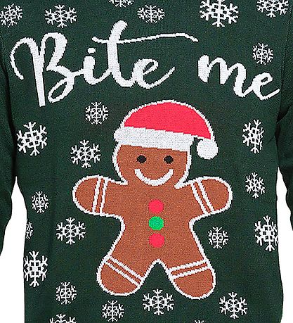 Jule-Sweaters Bluse - Bite Me - Mrkegrn