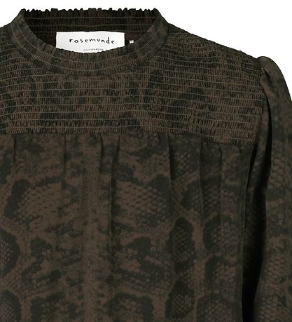 Rosemunde Bluse - Smoaked Oak Snake Print