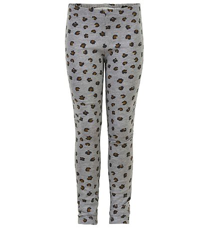 Minymo Leggings - 2-pak - Grmeleret/Leopard