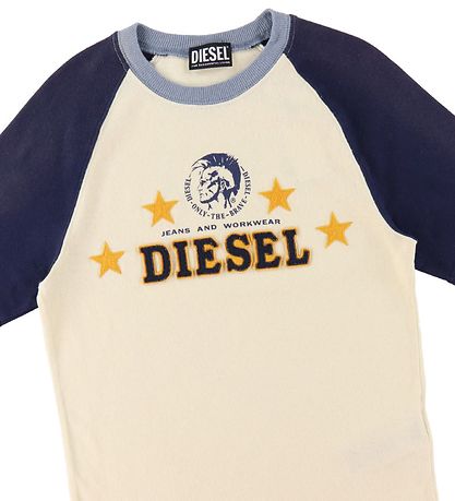 Diesel T-Shirt - Turry D4D Over - Beige/Blue